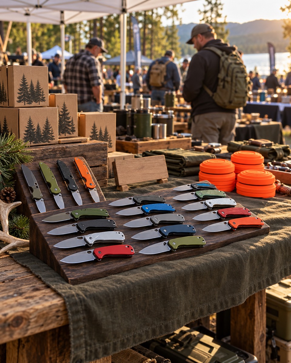 T-Dog Tactical table at an outdoor fair